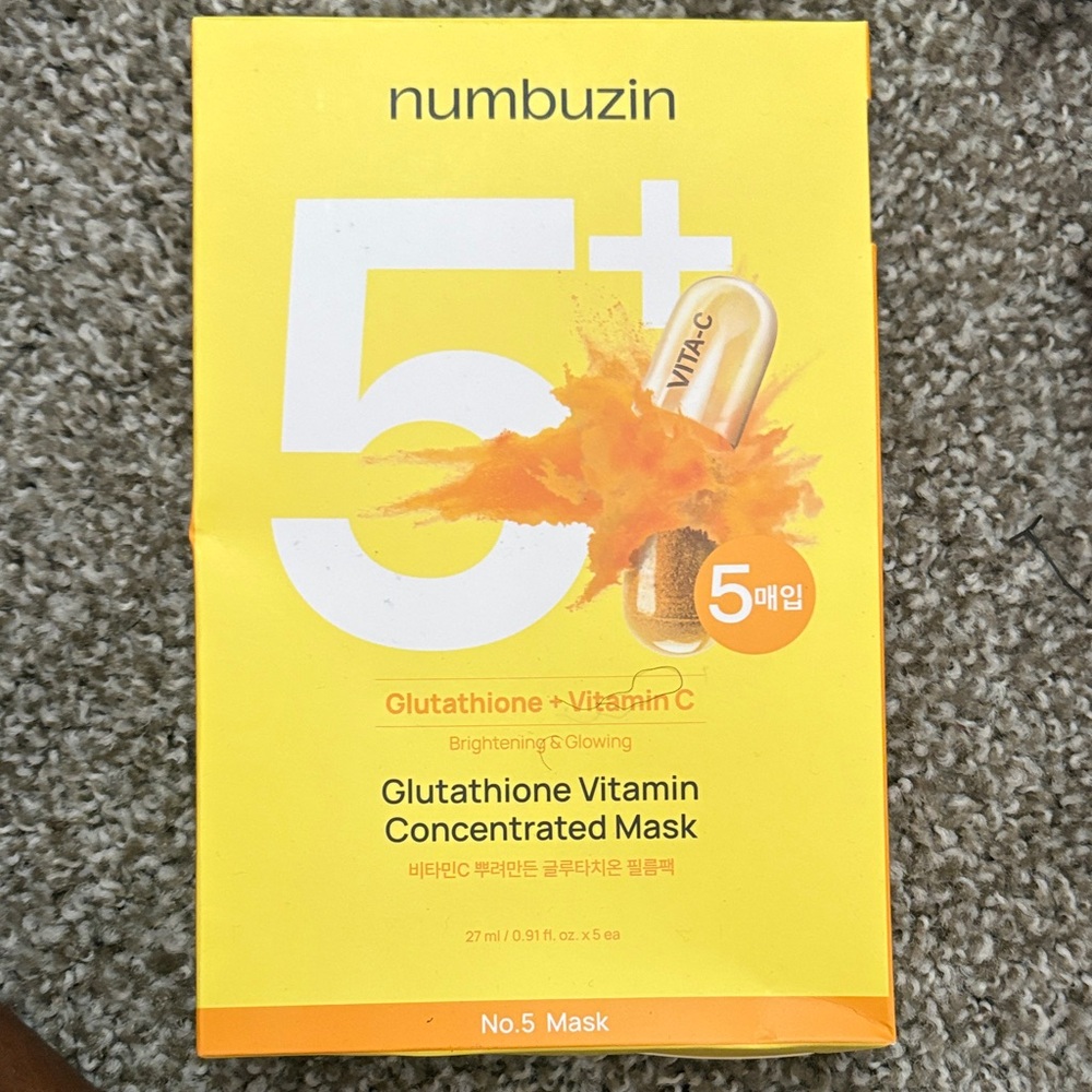Numbuzin Glutathione Vitamin Mask